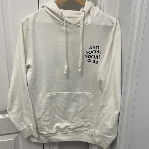 2 Anti Social Social Club black and white hoodie - Picture 6 of 9